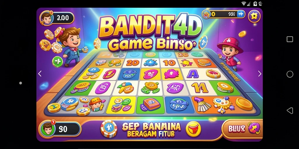 Tampilan gameplay BANDIT4D yang seru dan interaktif dalam permainan Bingo.