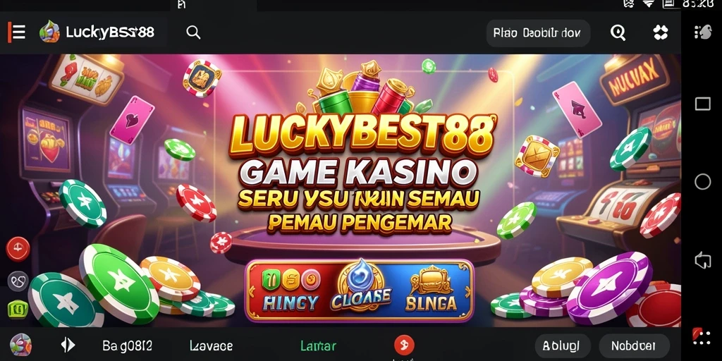 Tampilan gameplay mendebarkan di LUCKYBEST88 dengan berbagai permainan Kasino.
