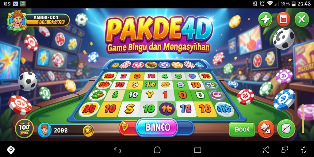 Tampilan seru gameplay Bingo di PAKDE4D yang menantang.
