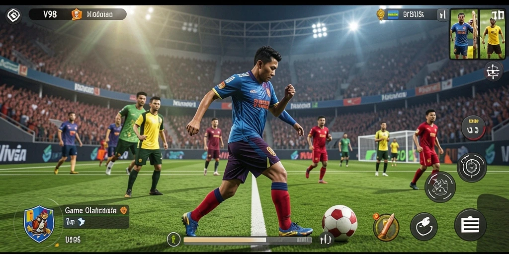 Tampilan gameplay V98 yang menakjubkan dalam dunia olahraga.